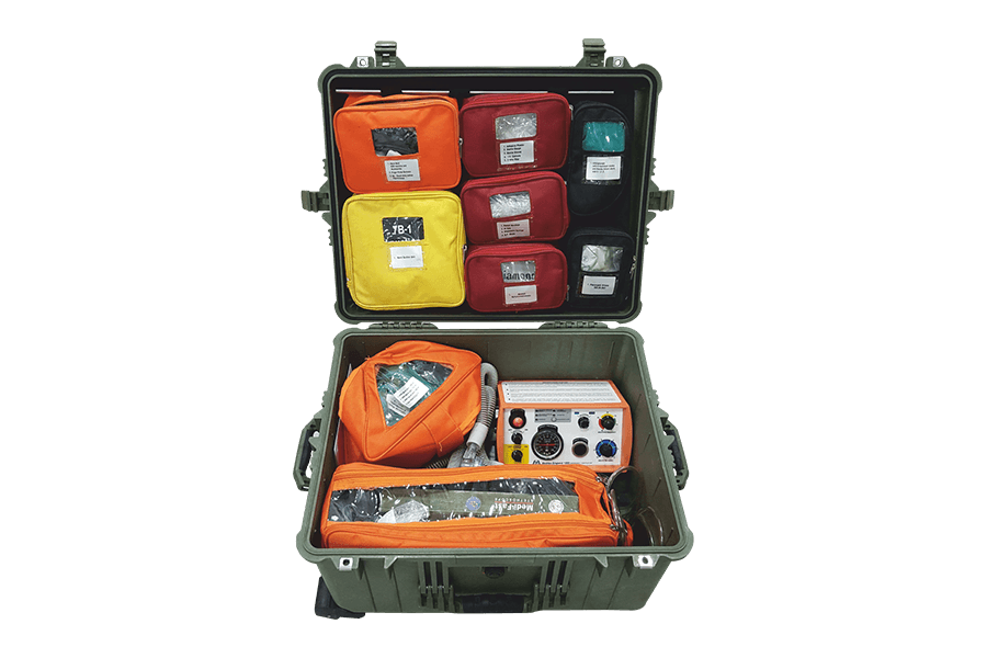Allied 777 Emergency Resuscitation Kit With Meditec 1200 Resuscitator
